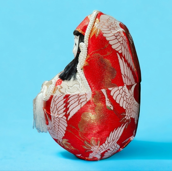 Hime Daruma Wooden Japanese Wedding Dolls - Bride and Groom - Picture 9 of 13